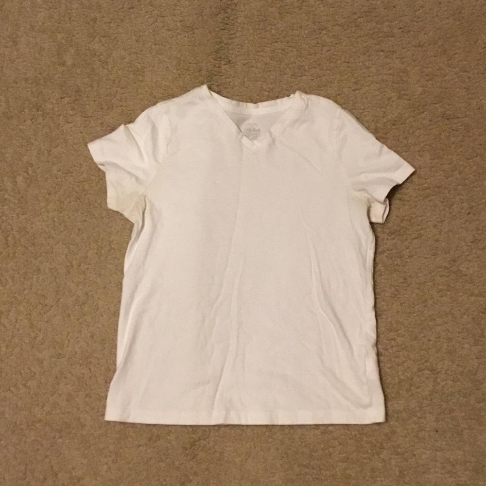 Girls V Neck white shirt